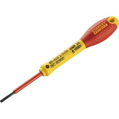 Stanley FatMax Insulated Parallel Slotted Screwdriver 2.5mm 50mm