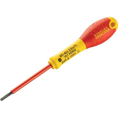 Stanley FatMax Insulated Parallel Slotted Screwdriver 3.5mm 75mm