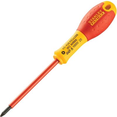 Stanley FatMax Insulated VDE Pozi Screwdriver PZ1 100mm