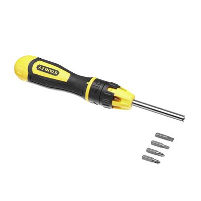 Stanley 0-68-010 Multibit Ratchet Screwdriver + 10 Bits