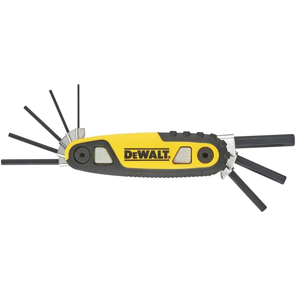 DeWalt 8 Piece Folding / Locking Hex Key Set - Image 1