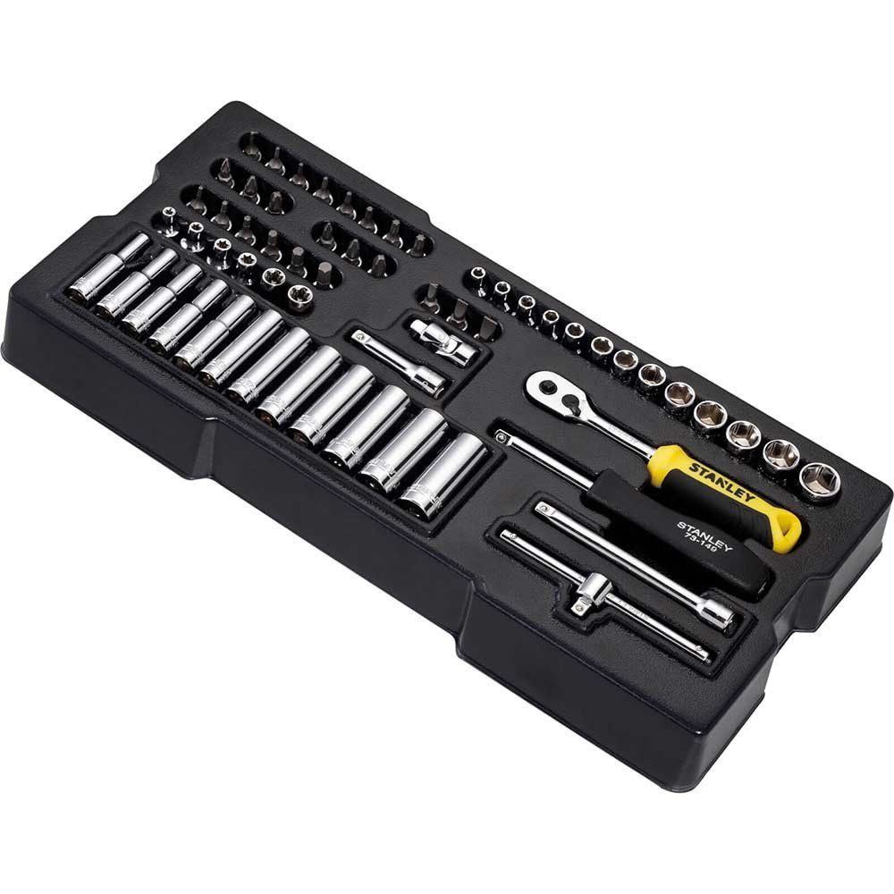 Stanley 60 Piece 1/4" Drive Socket Set Module 1/4" - Image 1