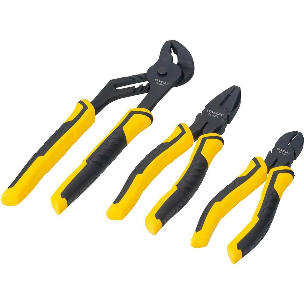 Stanley 3 Piece DynaGrip Plier Set - Image 1