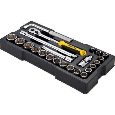 Stanley 23 Piece 1/2" Drive Socket Set Module 1/2"