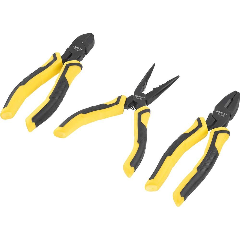 Stanley 3 Piece DynaGrip Plier Set - Image 1