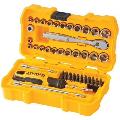 DeWalt 50 Piece 1/4" Drive Socket and Bit Set Metric and Imperial 1/4"