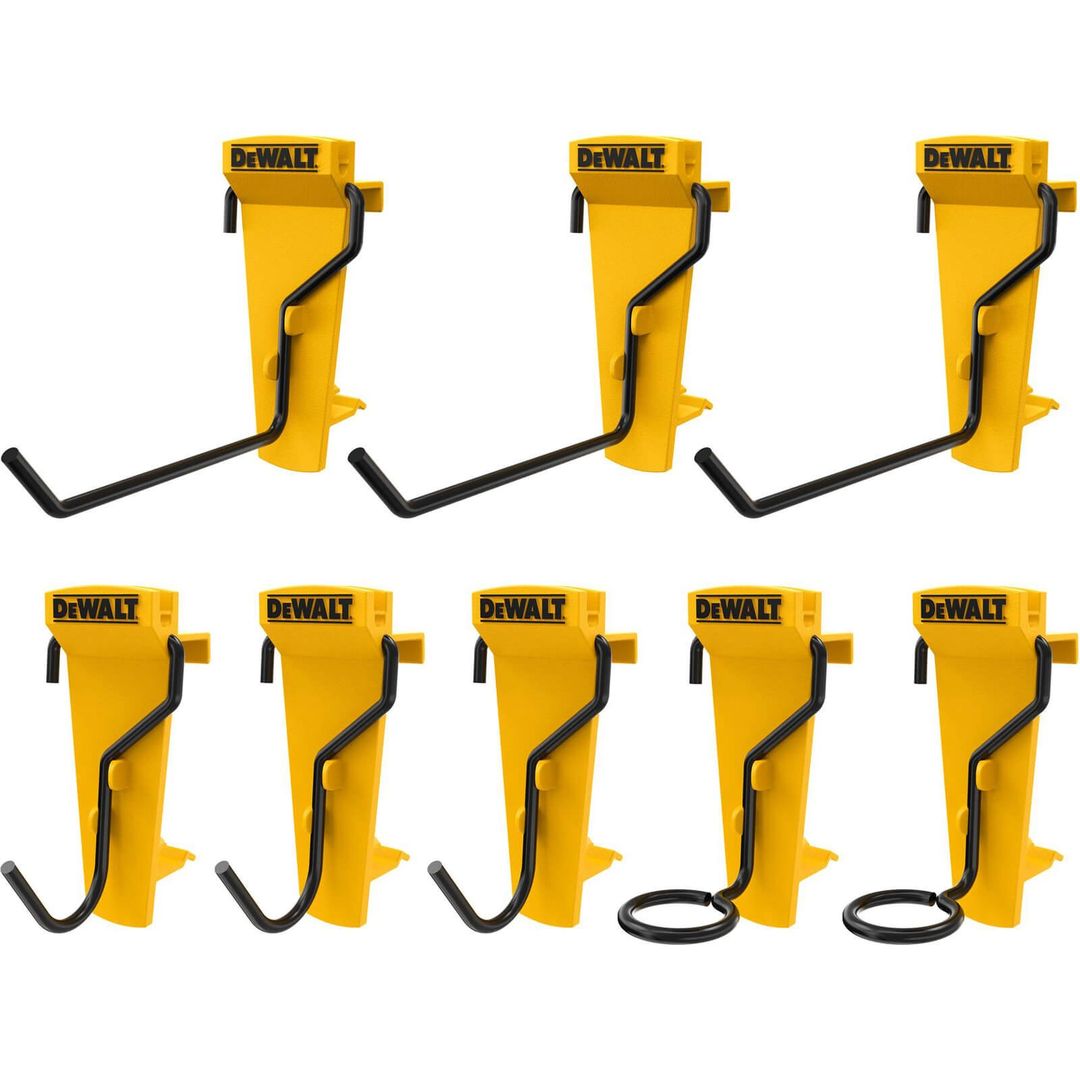 DeWalt DXL 8 Piece Hand Tool Storage Hook Set - Image 1