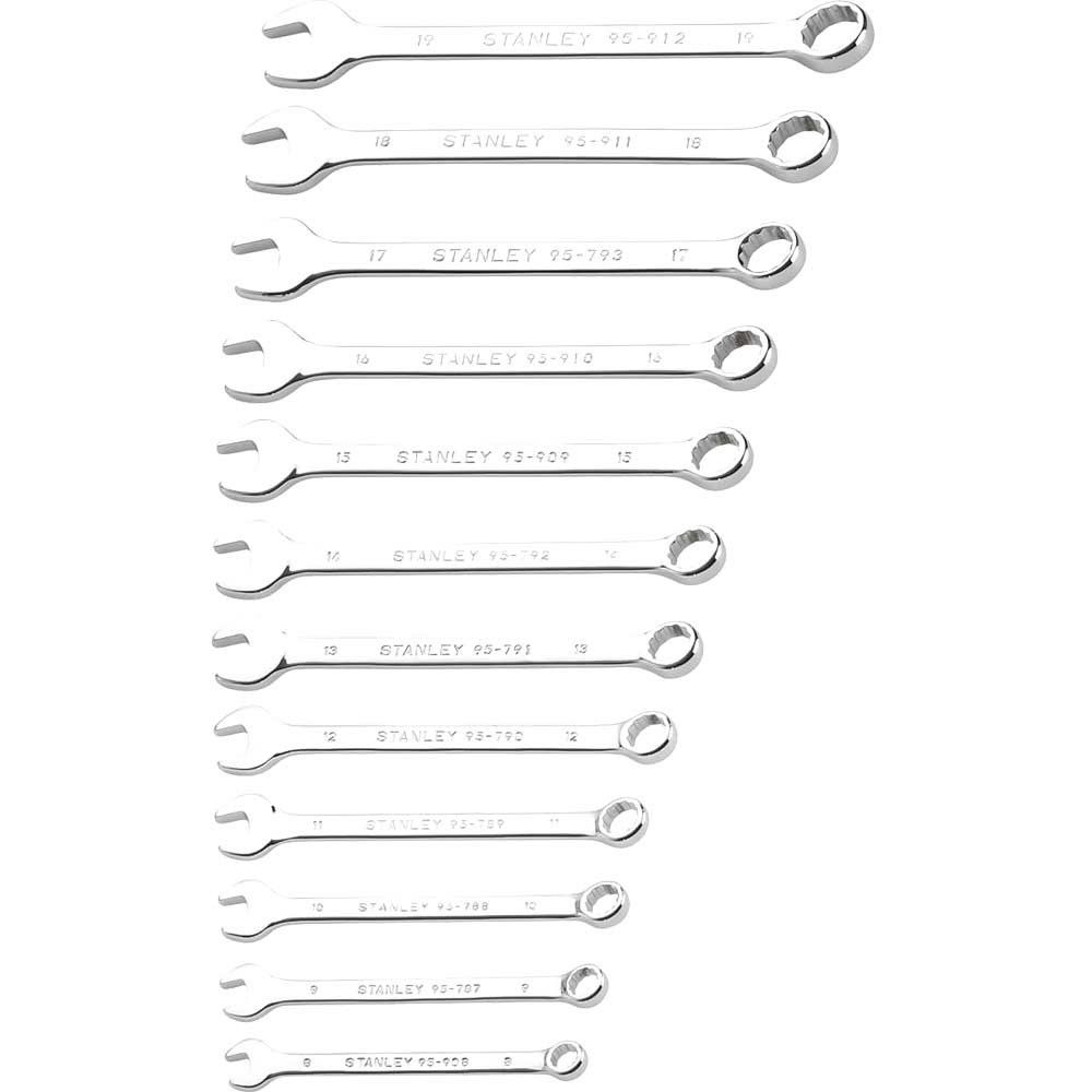 Stanley 12 Piece Combination Spanner Set - Image 1