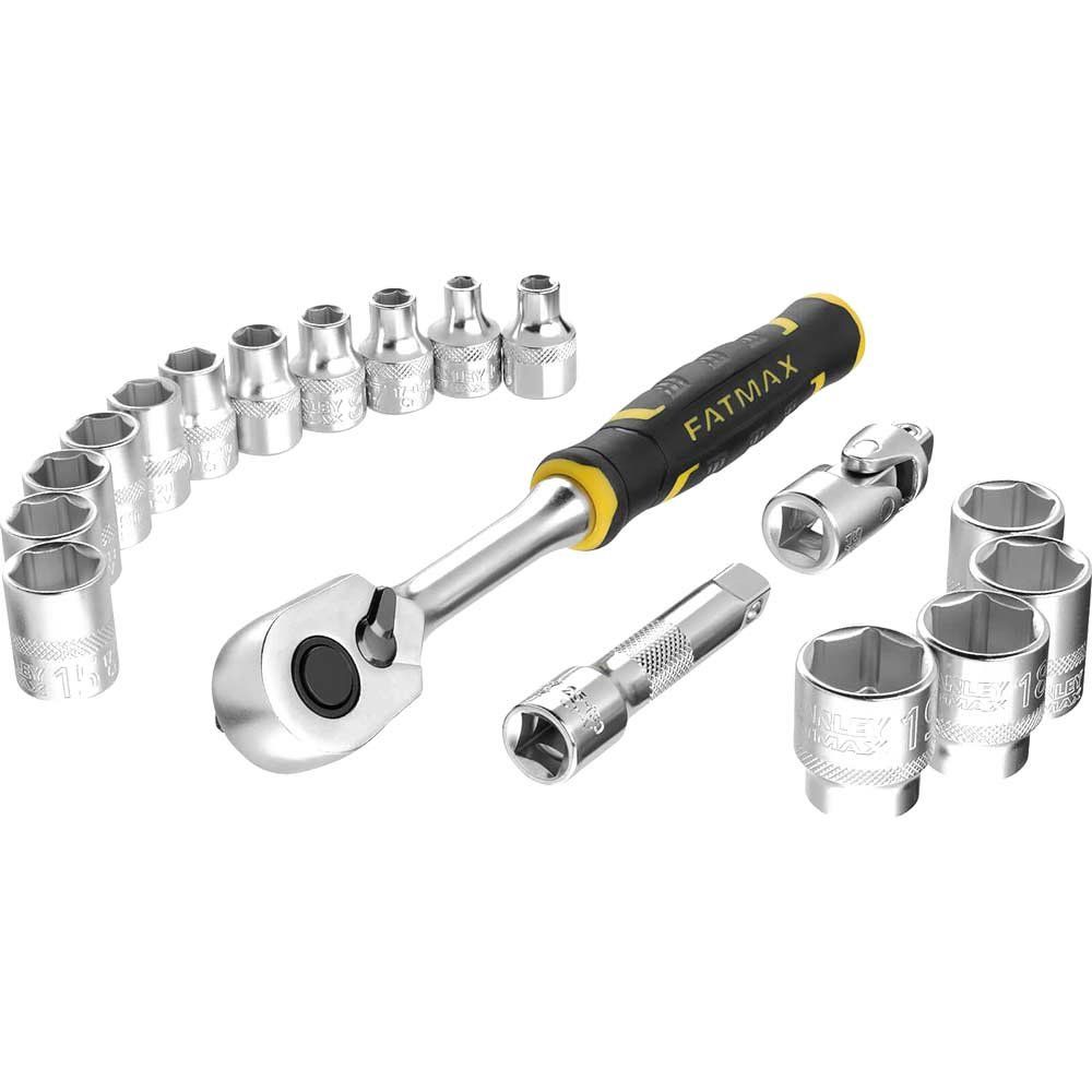 Stanley Fatmax 18 Piece 3/8" Drive Hexagon Socket Set 3/8" - Image 1