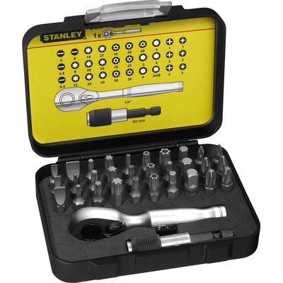 Stanley Fatmax 32 Piece 1/4" Drive Bit & Ratchet Set 1/4"