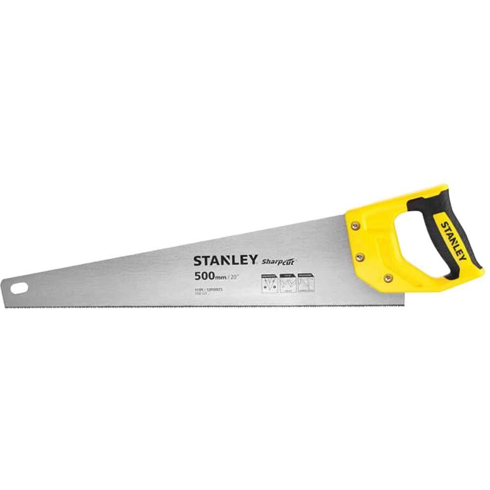 Stanley Sharpcut Hand Saw 20"/500mm 11tpi - Image 1