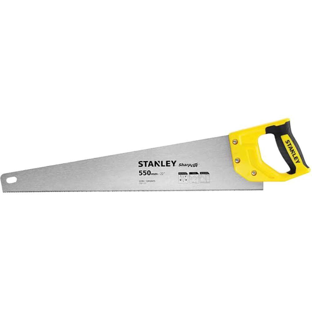 Stanley Sharpcut Hand Saw 22" / 550mm 11tpi - Image 1