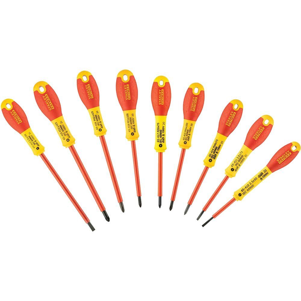 Stanley FatMax 10 Piece Insulated VDE Screwdriver Set - Image 1