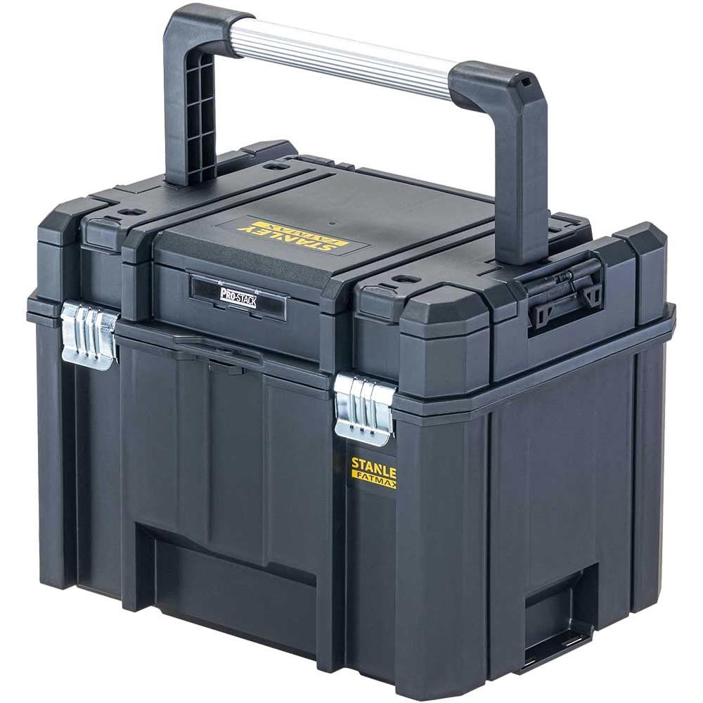 Stanley FatMax Pro Stack Organiser Top Deep Tool Box 420mm 270mm 250mm - Image 1