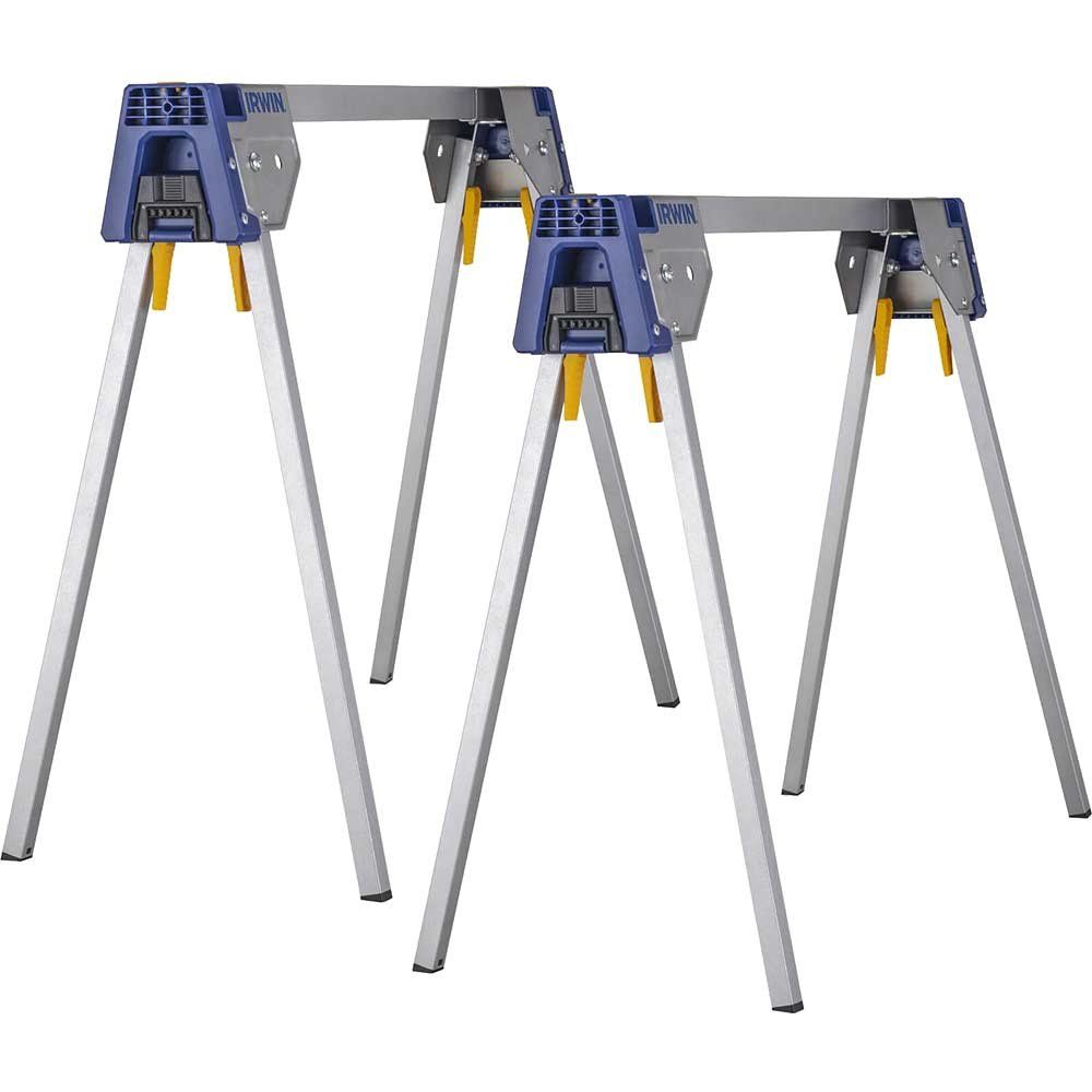 Irwin 2 Piece Metal Sawhorses Set - Image 1