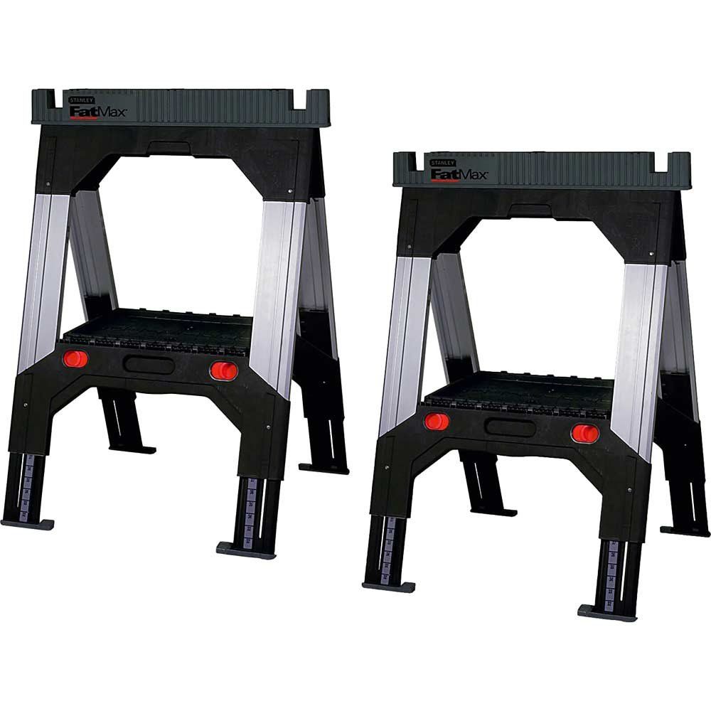 Stanley FatMax Telescopic Saw Horse Pack of 2 - Image 1
