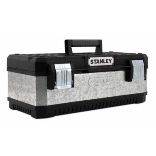 Stanley 1-95-620 Galvanised Metal / Plastic Toolbox 26 Inch - Image 1