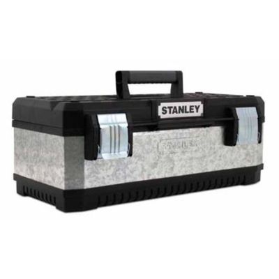 Stanley 1-95-620 Galvanised Metal / Plastic Toolbox 26 Inch
