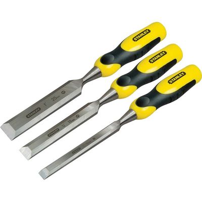 STANLEY® Dynagrip 3 Piece Strike Cap Wood Chisel Set