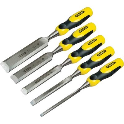 Stanley Dynagrip 5 Piece Strike Cap Wood Chisel Set