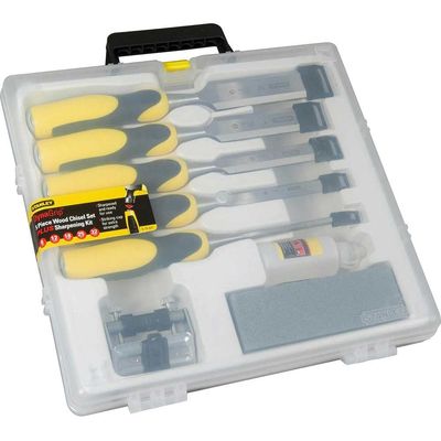STANLEY® Dynagrip Wood Chisel Set 5 Piece + Honing Guide STA5-16-421
