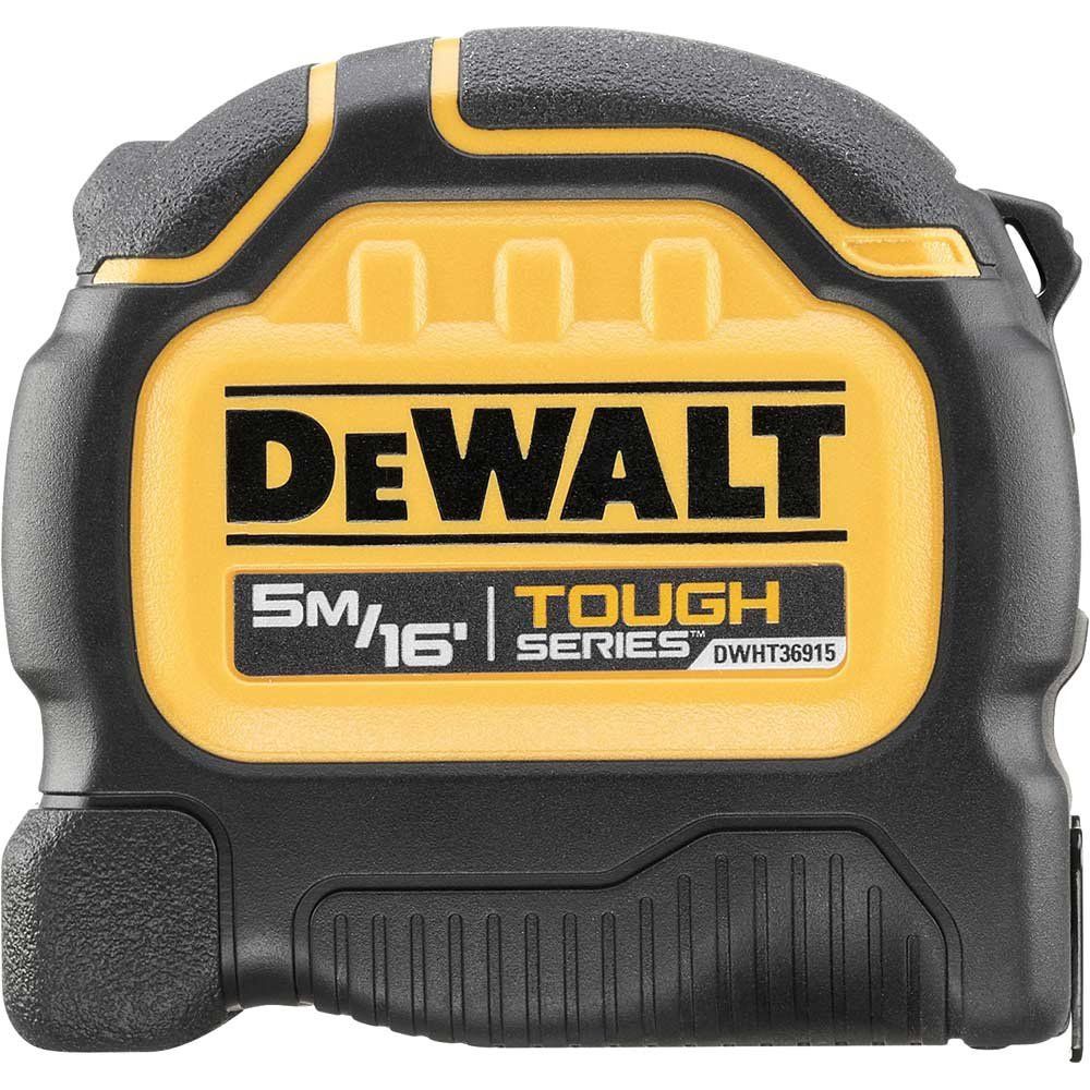 DeWalt ToughSeries Tape Measure Imperial & Metric 16ft / 5m 32mm - Image 1