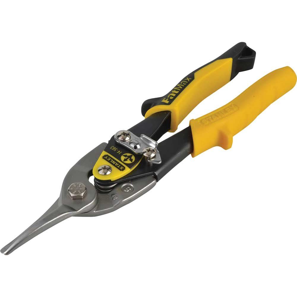 Stanley Aviation Snips and Holster Straight Cut 250mm - Image 1