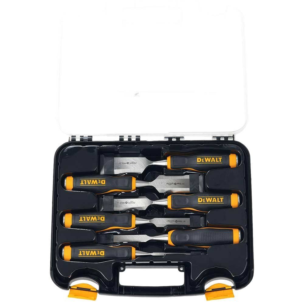 DeWalt 6 Piece Bevel Edge Wood Chisel Set - Image 1