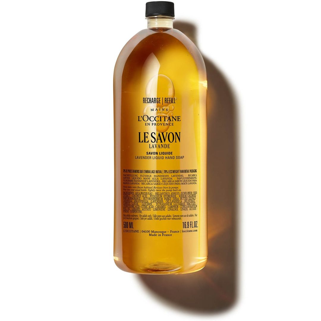 L'Occitane Lavender Liquid Hand Soap Refill 500ml - Image 1