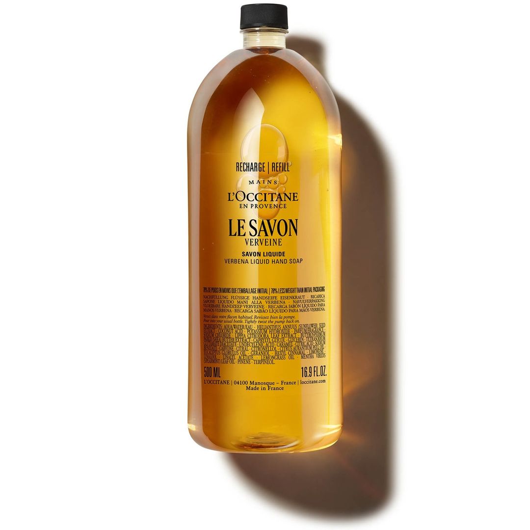 L'Occitane Verbena Liquid Hand Soap Refill 500ml - Image 1