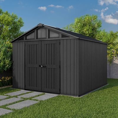 10' x 11'5 Keter Stronghold Grey Plastic Garden Shed (3.05m x 3.50m)