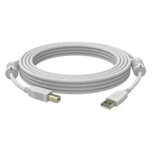 Vision USB 2.0 2m USB cable USB A USB B 0.48 Gbit/s White - Image 1