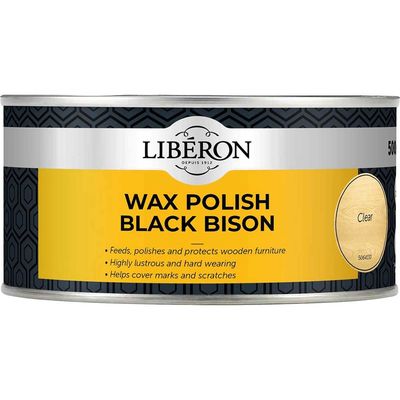 Liberon 069970 Wax Polish Black Bison Clear 500Ml