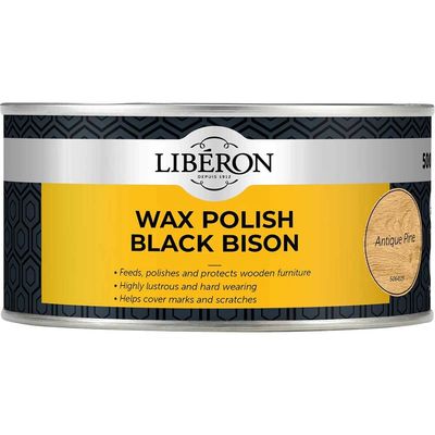Liberon 069975 Wax Polish Black Bison Antique Pine 500Ml