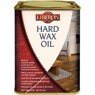 Liberon 104467 Hard Wax Oil Clear Satin 1 Litre