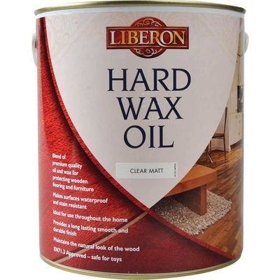 Liberon 104468 Hard Wax Oil Clear Matt 2.5 Litre