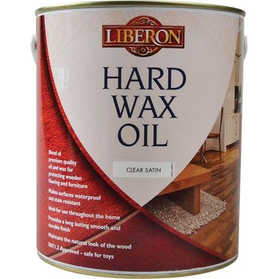 Liberon 104469 Hard Wax Oil Clear Satin 2.5 Litre