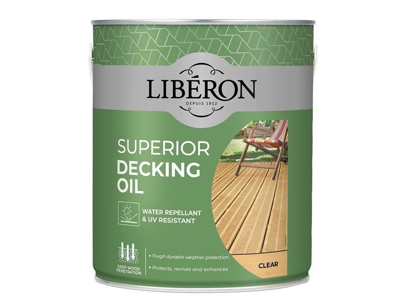 Liberon 126103 Superior Decking Oil Clear 2.5 Litre - Image 1