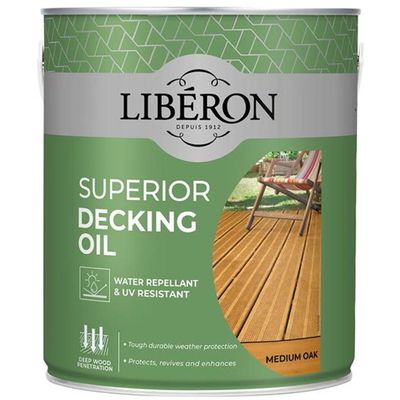 Liberon 126104 Superior Decking Oil Medium Oak 2.5 Litre - Thumbnail 2