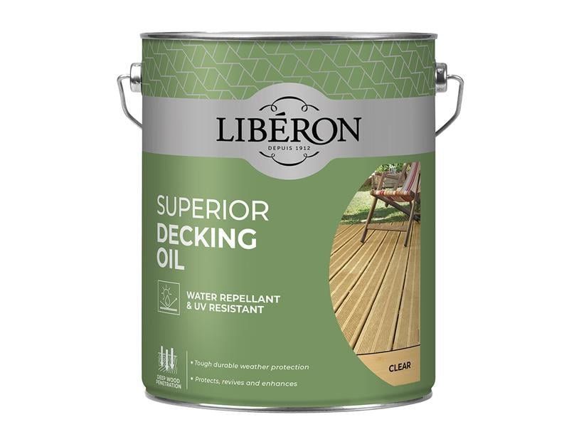 Liberon Superior Decking Oil Clear 5 Litre 126106 - Image 1