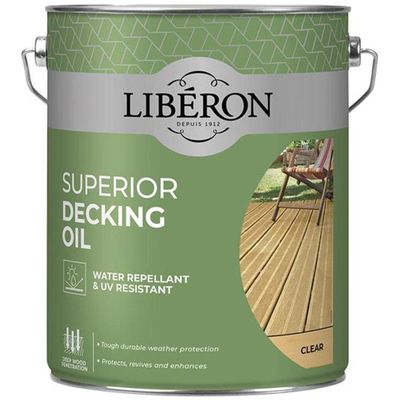 Liberon Superior Decking Oil Clear 5 Litre 126106 - Thumbnail 2