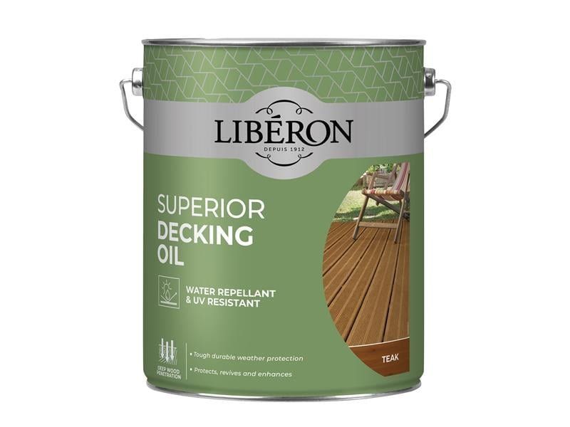 Liberon Superior Decking Oil Teak 5 Litre 126108 - Image 1