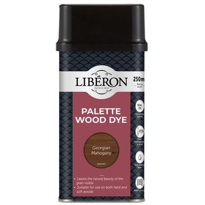 Liberon Palette Wood Dye Georgian Mahogany 250Ml 126729 - Thumbnail 2