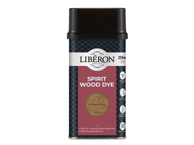 Liberon 126778 Spirit Wood Dye Antique Pine 250Ml - Image 1
