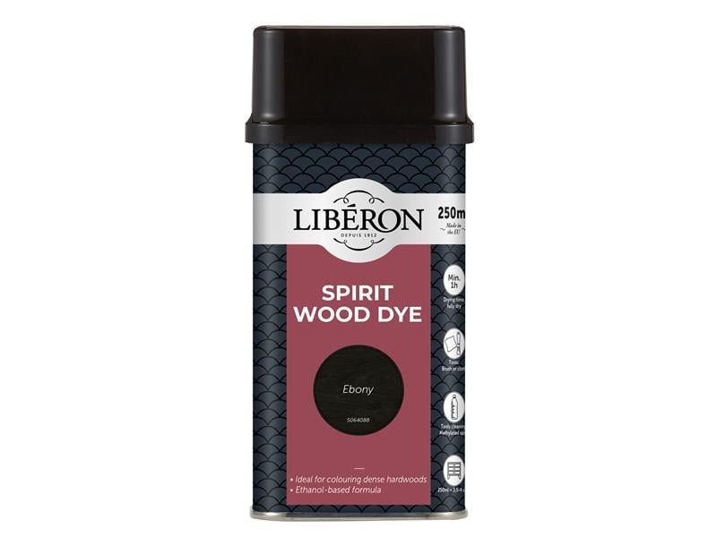 Liberon Spirit Wood Dye Ebony 250Ml 126780 - Image 1
