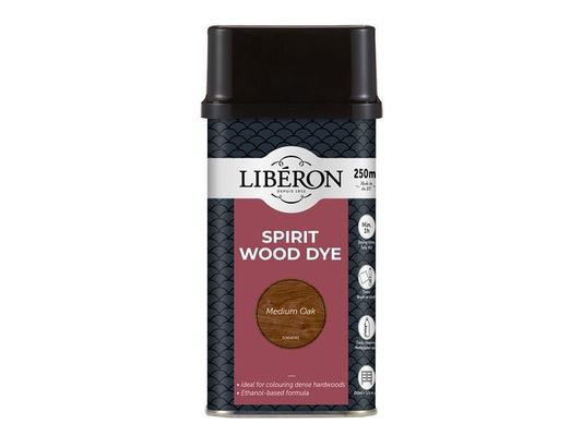 Liberon Spirit Wood Dye Medium Oak 250Ml 126783