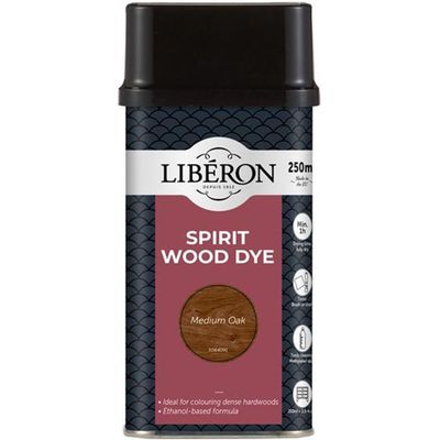 Liberon Spirit Wood Dye Medium Oak 250Ml 126783 - Thumbnail 2