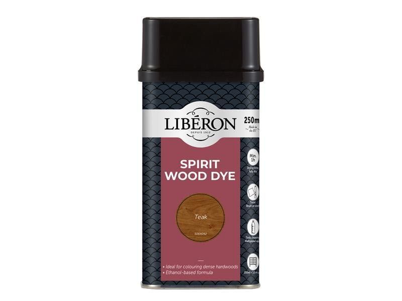 Liberon 126784 Spirit Wood Dye Teak 250Ml - Image 1
