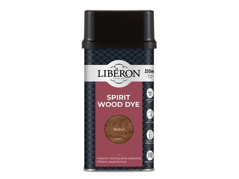 Liberon 126785 Spirit Wood Dye Walnut 250Ml - Image 1