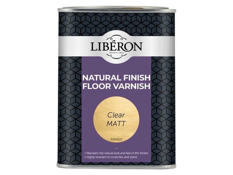 Liberon 126852 Natural Finish Floor Varnish Clear Matt 1 Litre - Image 1